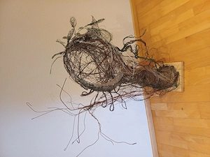 Drahtskulptur, Deko, Möbel, Draht, Kunst, Plastik, Skulptur Bild 4