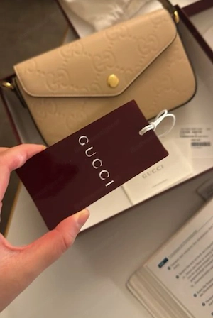 Original Gucci W-mini Bag Schultertasche (Leder)-Inkl.ovp Bild 2
