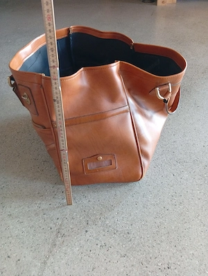 Tasche aus Leder, Weekender, Reisetasche, Koffer Bild 3