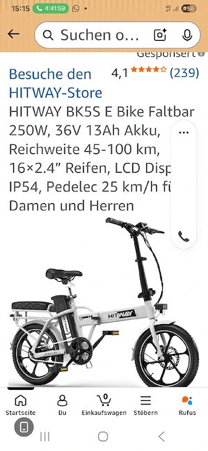 Verkaufe e Klapprad Bild 3