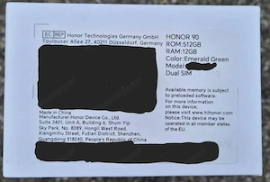NEUWARE Honor 90 5G 512GB ROM 12GB RAM Dual-Sim offen für alle Netze 200-MP-Kamera Bild 4