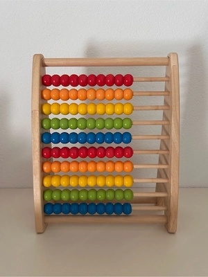 Rechenschieber - Abacus aus Holz Bild 2
