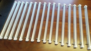 8x Niello T8 LED Pflanzenlampe 60 cm Vollspektrum Grow