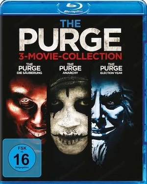 NEUWARE Blu Ray The Purge 3-Movie-Collection Purge 1-3