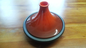 Le Creuset Tagine 27 cm Gusseisen Steinzeug Kirschrot
