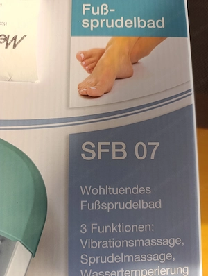 Fuss-Sprudelbad NEU - ungebraucht Bild 2