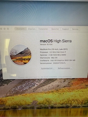 Mac Book Pro 15 Zoll  Bild 4
