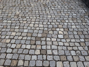 Granit-Pflastersteine ausgebaut Bild 4