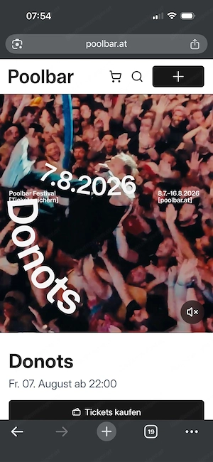 2 Tickets für Donots Poolbar Feldkirch