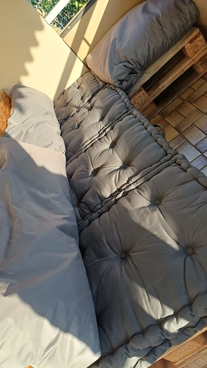 Palettencouch incl. Pölster (wie neu) Bild 3
