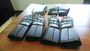 2x KWON Escrima Handschuhe + Everlast Grappling   Set