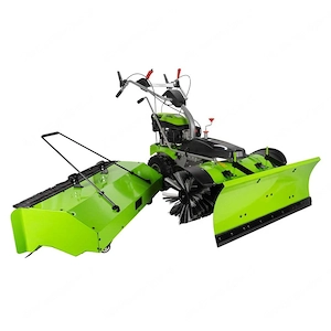 Zipper ZI-KM1000 Benzin-Kehrmaschine + Schneeschild   wie neu Bild 2