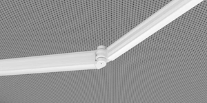 Markise 400 x 250 cm - Grau - Hülsen-Markise mit Kurbelbedienung Bild 3
