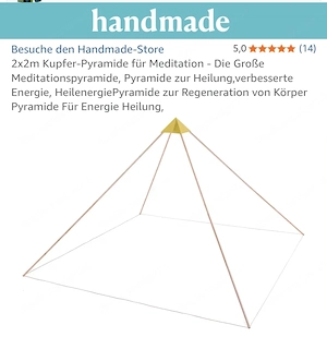 Pyramiden Zelt u Mediations Kupfer Pyramide so gut wie neu  Bild 5