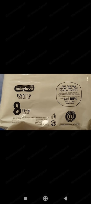 Dm Windeln für Baby's und Kinder Original verpackt  Bild 2
