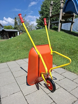 Kinder Metallschubkarre Bild 2