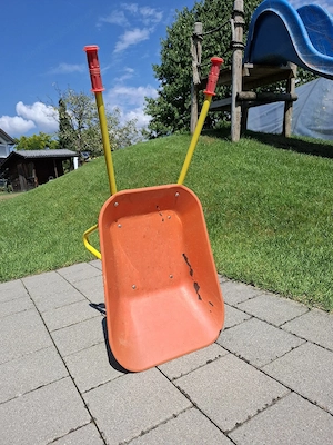 Kinder Metallschubkarre Bild 3