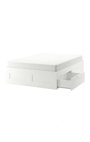 Ikea Brimnes Bett 140x200 mit Schubladen und Leirsund Lattenrost Bild 3