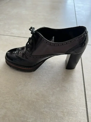 Highheels   Pumps   Gr. 39   Absatz 8cm   Farbe: rot-schwarz   Bild 4