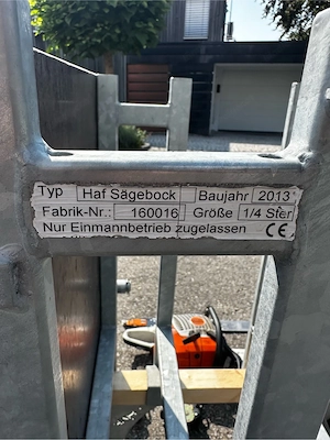 HAF Junior Sägebock inkl. Stihl MS 441 C   sofort einsatzbereit Bild 6