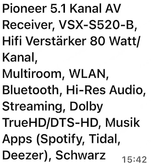 Verstärker ( Resiver ) mit Boxen Bild 4