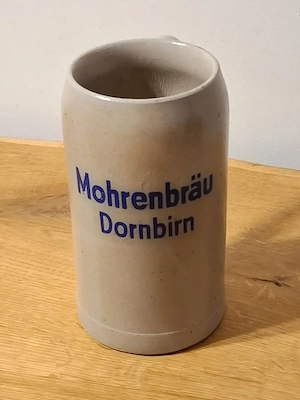 Bierkrug 1L Mohrenbräu Mohren Bräu Dornbirn Bild 2
