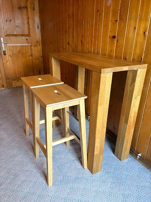 Bartisch mit 2 Hocker Bild 3