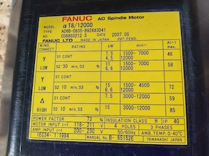  CNC Spindelantrieb, geprüft, T8 12000, A06B-0835-B926#3D41, Fanuc, gebraucht Bild 2