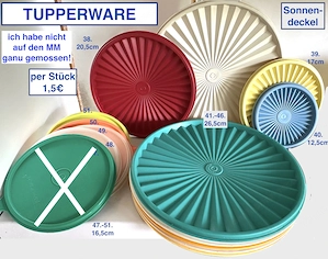 TUPPERWARE 1  - 1,5  Geschirr Deckel Bild 4