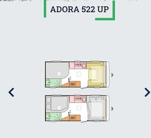 Wohnwagen Adria Adora 522 up  Bild 3