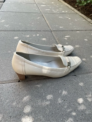 Geox Respira Damen Pumps Leder Gr. 41 Creme Beige mit Originalschachtel Bild 4