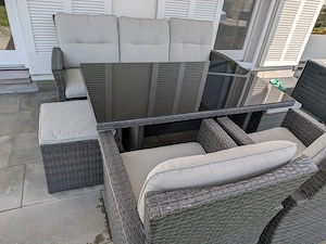 Gartengarnitur Rattanmöbel Set Bild 5