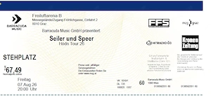 3 Tickets Seiler und Speer Hödn Tour 2026 Graz ( ) Bild 2