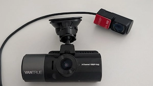 NEU Vantrue OnDash N4 Dashcam 3 Kanal Front Innen Heck 1080 FHD Bild 3