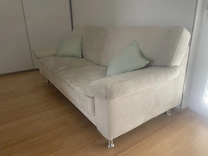     Gepflegte Stoffcouch, 200 cm, beige   250   VB Bild 2