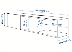 IKEA Besta Wohnwand - top Zustand  Bild 4