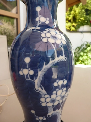 Chinesische Porzellan Lampe Bild 3