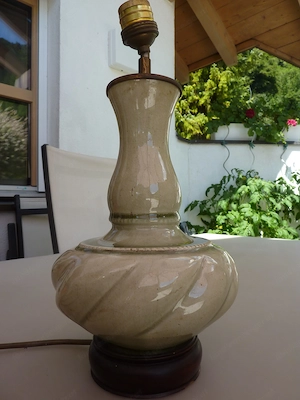 Chinesische Porzellan Lampe Bild 3