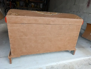 Holztruhe Bauerntruhe Deko handbemalt  Bild 2