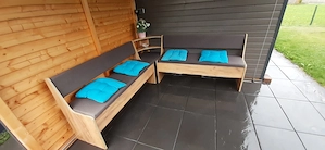 Kleine Sitzgarnitur  für Gartenhaus