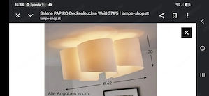Seléne Papiro Deckenleuchte 5-flammig inkl. 2 Tischlampen Bild 2