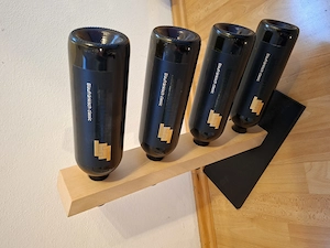 Stillvoller Weinständer für 4 Weinflaschen Bild 4