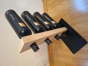 Stillvoller Weinständer für 4 Weinflaschen Bild 5