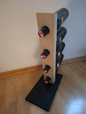 Stillvoller Weinständer für 4 Weinflaschen Bild 2
