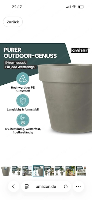 XXL Pflanzkübel auf Rollen Bild 3