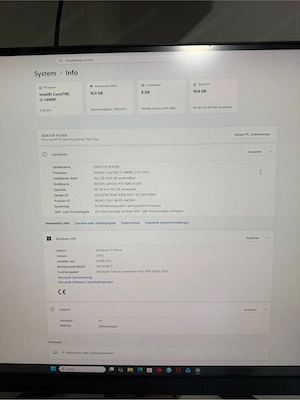 HP Gaming PC rtx4060 8GB | Intel Core i5-14400F | 16GB ram1TB SSD Bild 5