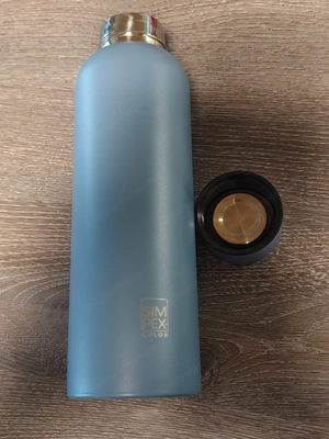Trinkflasche Thermo Edelstahl warm kalt 700ml blau Bild 3