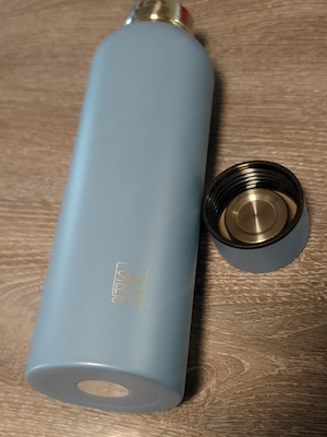 Trinkflasche Thermo Edelstahl warm kalt 700ml blau Bild 4