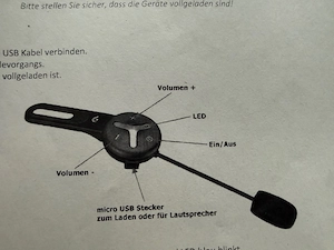 Headset - Duo für Kommunikation Motorrad  Fahrrad zweier Personen Bild 5