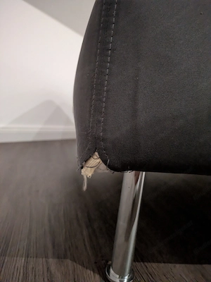 Ecksofa mit Kissen mit zusätzlichem Hocker Bild 3